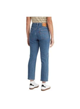 Jeans Levis 501 Crop Jazz Azul Mulher