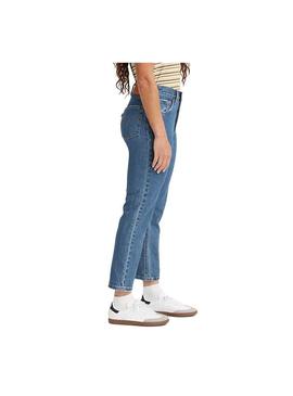 Jeans Levis 501 Crop Jazz Azul Mulher