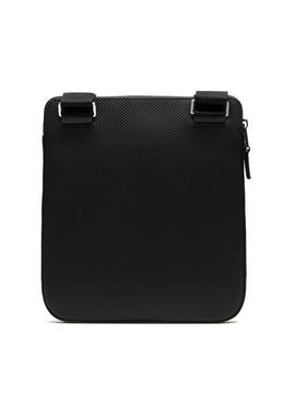 Bolsa Lacoste Chantaco Piel Preto Homens