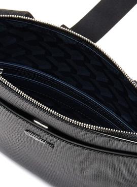 Bolsa Lacoste Chantaco Piel Preto Homens