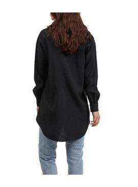 Camisa Vila Polinea Oversize Preto para Mulher