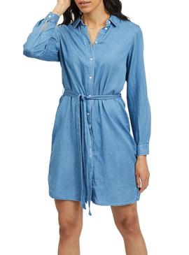 Vestido Vila Bista Denim Azul para Mulher