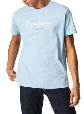 T-Shirt Pepe Jeans Eggo Azul para Homem