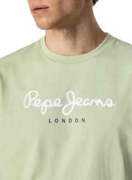 T-Shirt Pepe Jeans Eggo Verde para Homem