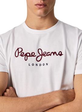 T-Shirt Pepe Jeans Eggo Branco para Homem