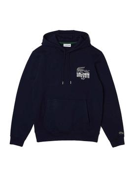 Sweat Lacoste SH1204 Azul Marinho para Homem