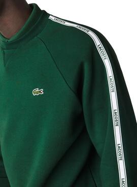 Sweat Lacoste SH1213 Verde para Homem