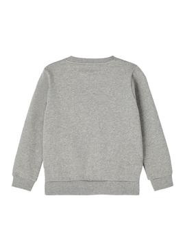 Sweat Name It Bilotte Cinza para Menina