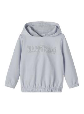 Sweat Name It Borcha Azul para Menina