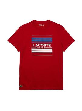 T-Shirt Lacoste TH0851 Vermelho para Homem