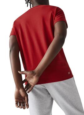 T-Shirt Lacoste TH0851 Vermelho para Homem
