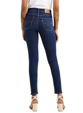 Jeans Levis 721 High Ascensão Skinny Azul