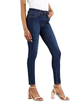 Jeans Levis 721 High Ascensão Skinny Azul