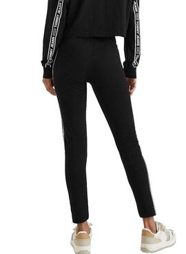 Leggings Tommy Jeans Fita Preto para Mulher