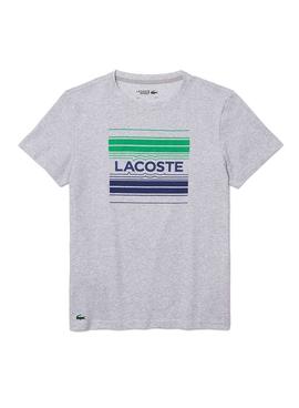 T-Shirt Lacoste TH0851 Cinza para Homem