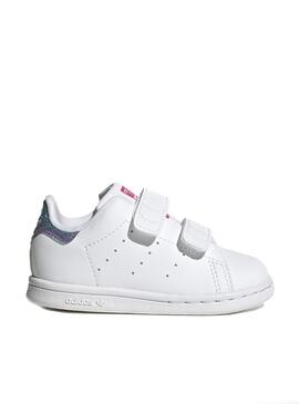 Sapatilhas Adidas Stan Smith Branco Velcro Mini