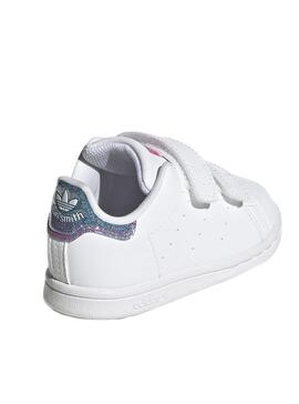 Sapatilhas Adidas Stan Smith Branco Velcro Mini