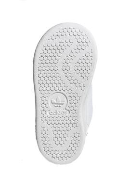 Sapatilhas Adidas Stan Smith Branco Velcro Mini