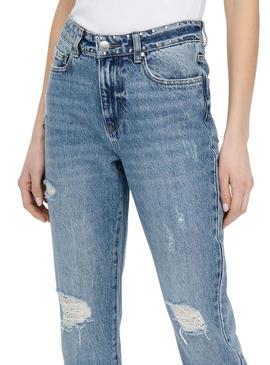 Jeans Only Fine Hi Rise Azul para Mulher