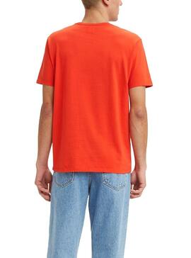 T-Shirt Levis SS Original HM Vermelho para Homem