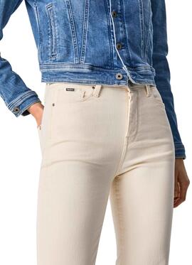 Jeans Pepe Jeans Dion Bege para Mulher