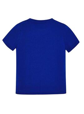 T-Shirt Mayoral Logo Azul Menino