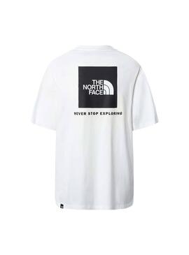 T-Shirt The North Face Relaxado RB Branco Mulher
