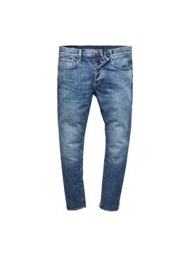 Jeans G-Star 3301 Slim Faded Azul Homem