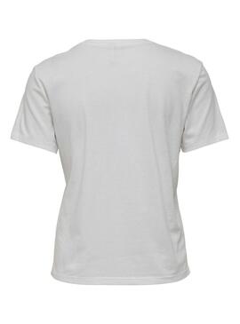 T-Shirt Only Polly Noodles Branco para Mulher