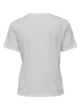 T-Shirt Only Polly Noodles Branco para Mulher