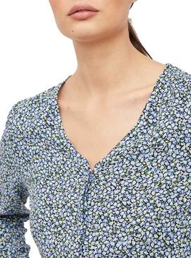 Camisa Vila Vipaya V Neck Impresso para Mulher