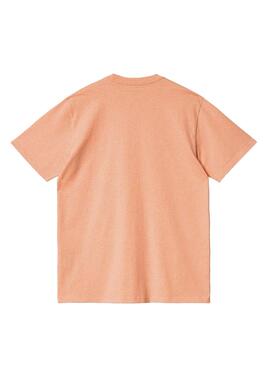 T-Shirt Carhartt Pocket Coral para Homem