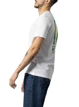 T-Shirt Klout Barcode Branco para Homem e Mulher