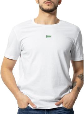 T-Shirt Klout Barcode Branco para Homem e Mulher