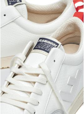 Sapatilhas Flamingos Roland V.5 Branco Laranja