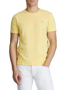 T-Shirt Polo Ralph Lauren Slim Amarelo Homem