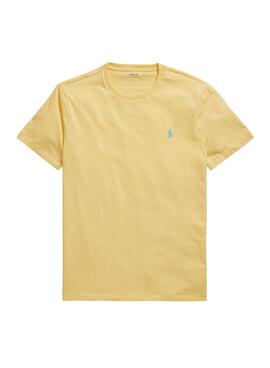 T-Shirt Polo Ralph Lauren Slim Amarelo Homem