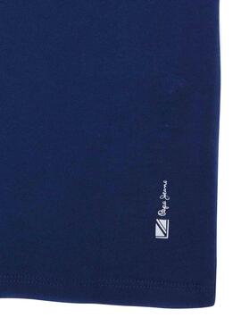 T-Shirt Pepe Jeans Carlton Azul Marinho para Menino