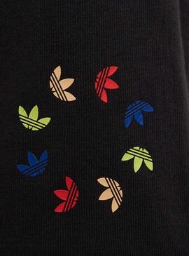 Bermuda Adidas Adicolor Trefoil Preto para Crianças