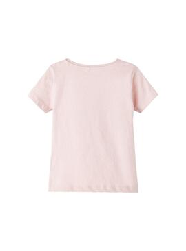 T-Shirt Name It Veen Câmara Fotos Rosa para Menina