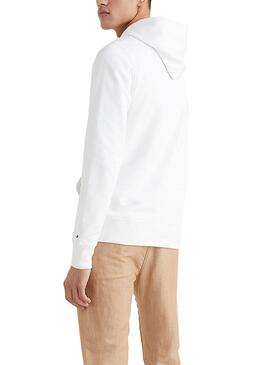 Sweat Tommy Hilfiger Square Logo Branco Homem