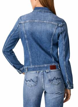 Casaca Denim Pepe Jeans Thrift Azul para Mulher