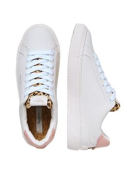 Sapatilhas Pepe Jeans Adams Riga Brancos Mulher