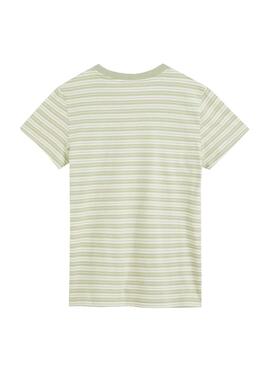 T-Shirt Levis Perfect Listras Verde para Mulher