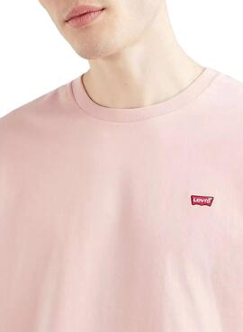 T-Shirt Levis Original Housemark Rosa para Homem