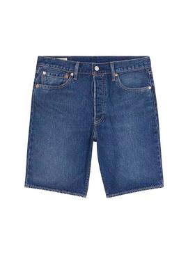 Bermuda Denim Levis 501 Bainha Azul para Homem