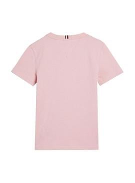 T-Shirt Tommy Hilfiger Essential Rosa para Menino