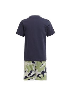 Set Adidas T-Shirt e Bermuda Camouflage Menino