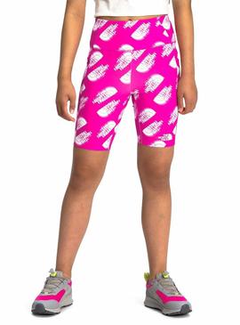 Leggings Cyclists The North Face Logo Rosa Menina