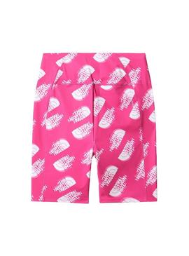 Leggings Cyclists The North Face Logo Rosa Menina